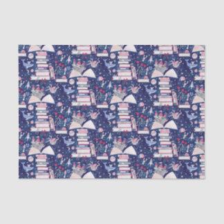 Papel De Seda Castillo del libro pop de cuento de hadas azul