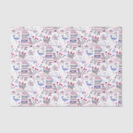 Papel De Seda Castillo del libro pop-up de cuento de hadas blanc