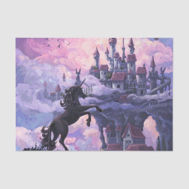 Papel De Seda Castillo del unicornio (Anverso)