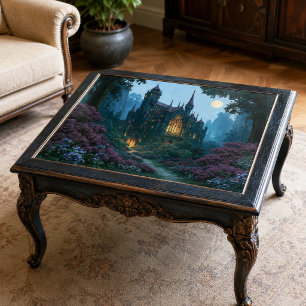 Papel De Seda Castillo Gótico Decoupage de Luna Llena Brillante