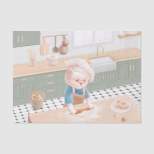 Papel De Seda Cat Baker Baby - Acogedor Kneading