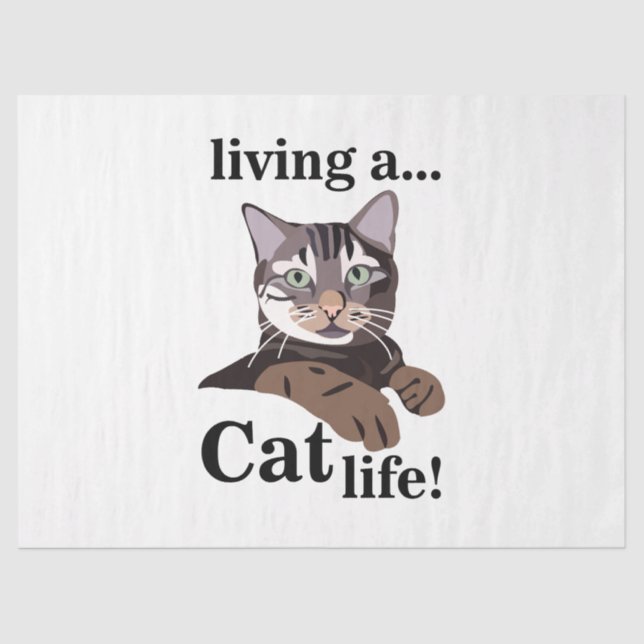 Papel De Seda Cat Kitty Funny (Anverso)