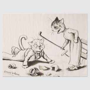 Papel De Seda Cat Life de Louis Wain