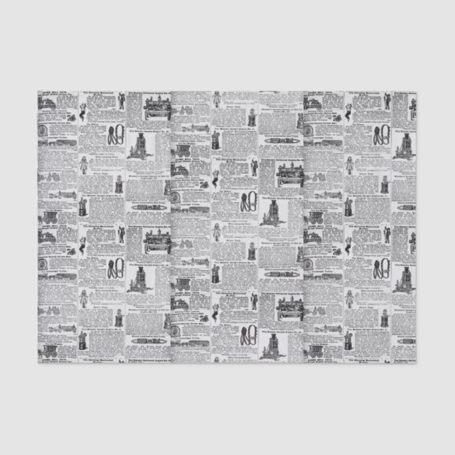 Papel De Seda Catálogo antiguo de moda (Anverso)