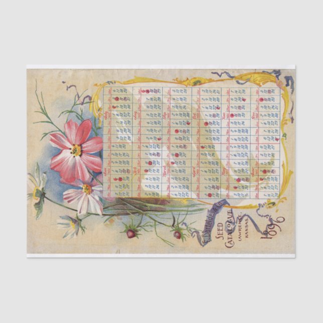 Papel De Seda Catálogo de semillas antiguas F. Barteldes y Co 18 (Anverso)