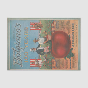 Papel De Seda Catálogo de semillas vintage 1918 Bolgiano's and S