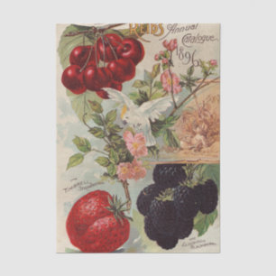 Papel De Seda Catálogo de semillas vintage Catálogo anual de Rei