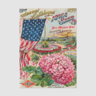 Papel De Seda Catálogo de semillas vintage Iowa Seed 29º Anual,