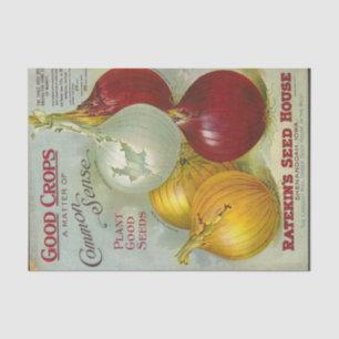 Papel De Seda Catálogo de semillas vintage Ratekin's Seed House,