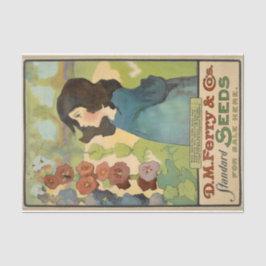 Papel De Seda Catálogo de Semillas Vintage, Semillas Estándar de