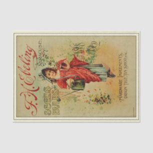 Papel De Seda Catálogo Vintage Seed Bulbs 1902