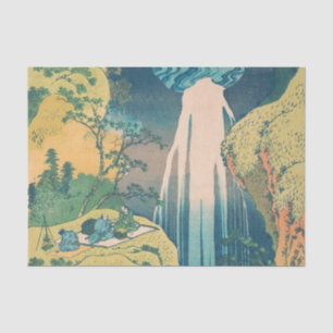 Papel De Seda Catarata Amida de Hokusai Japón Catarata 
