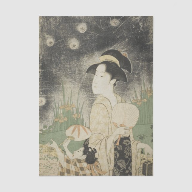 Papel De Seda Catching Fireflies de Eishosai Choki (Anverso)