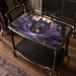 Papel De Seda Catedral de Fantasía Oscura del Bosque Púrpura Gót