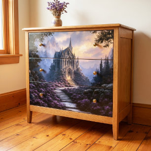 Papel De Seda Catedral Etérea Oscura Gótica Brumosa Decoupage