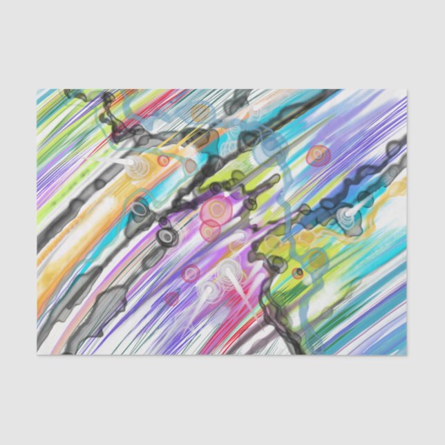 PAPEL DE SEDA CATEGORÍA CINTAS INCLINANDO DISEÑO DE ARTE ABSTRAC (Anverso)