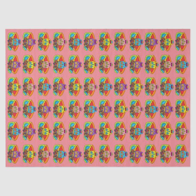 Papel De Seda Catrina Sugar Skull (Anverso)