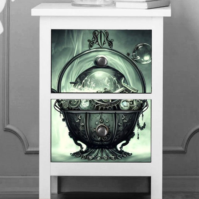 Papel De Seda Cauldron de vapor con bolas de cristal y orbs (Subido por el creador)