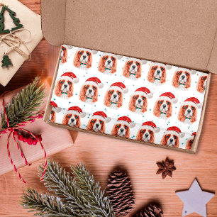 Papel De Seda Cavalier King Charles Spaniel Raza de Perro Navida