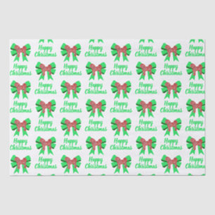 Papel De Seda Cavapoo Navidades Perro y Bow Blanco