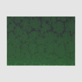 Papel De Seda Caza Verde Elegante Patrón de Suculentas Decoupage