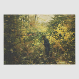 Papel De Seda Cazador en la selva (por H.A. Brendekilde)