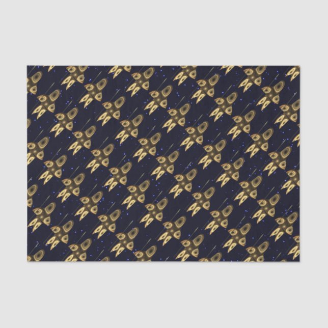 Papel De Seda Cazador inuit fractal (Anverso)