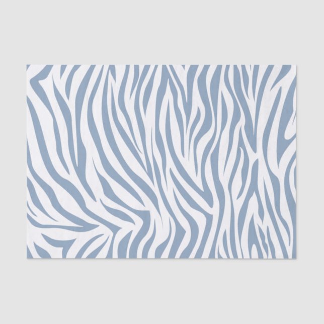 Papel De Seda Cebra azul del safari de la roca (Anverso)
