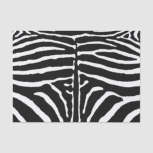 Papel De Seda Cebra en blanco y negro