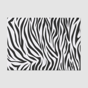 Papel De Seda Cebra negra del safari