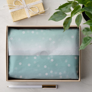 Papel De Seda Celebración de Navidad con puntos de bokeh blancos