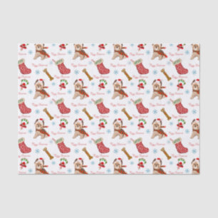 Papel De Seda Celebración de Navidad con Yorkie 