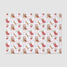 Papel De Seda Celebración de navidades con Yorkie