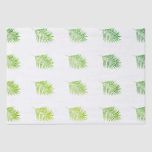 Papel De Seda Celebraciones de boda tropical palmas verdes brill