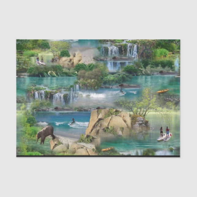 Papel De Seda Celebraciones del Día Mundial del Océano (Anverso)