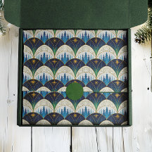 Celestial Art Deco Forest Holiday