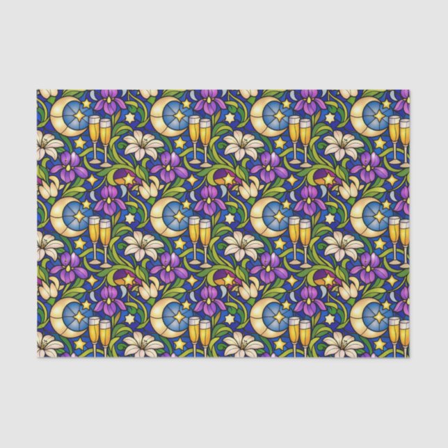 Papel De Seda Celestial Garden Toast Pattern (Anverso)