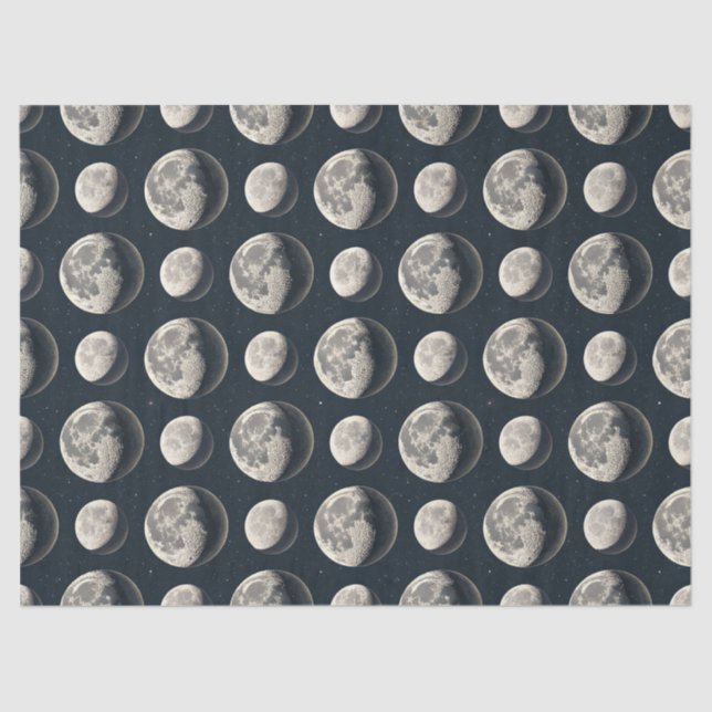 Papel De Seda Celestial Moon Phase (3) (Anverso)