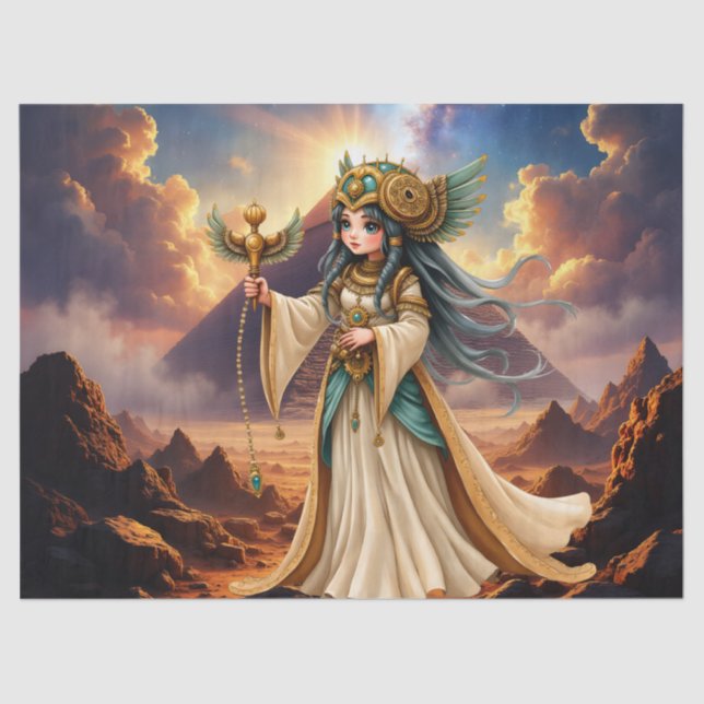 Papel De Seda Celestial Priestess of the Golden Pyramid. (Anverso)
