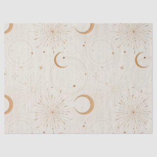 Papel De Seda Celestial space light star moon universe fabrics