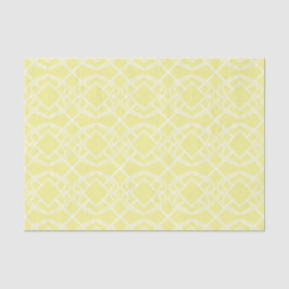 Papel De Seda Cello Soft Butter Yellow Trellis Design