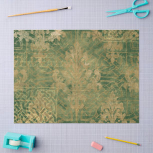 Papel De Seda Celta Esmeralda Irlandesa