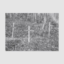 Cementerio gótico cruza la cosecha negra y blanca