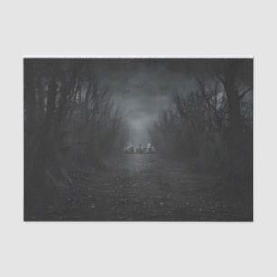 Papel De Seda Cementerio oscuro cementerio de Halloween decoupag