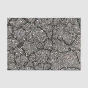 Papel De Seda Cemento de esparcimiento de la calle Asfalto Negra