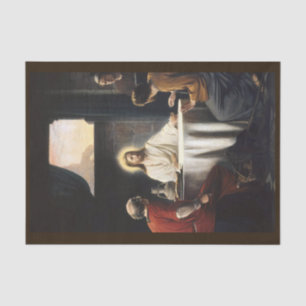 Papel De Seda Cena en Emmaus por Carl Bloch