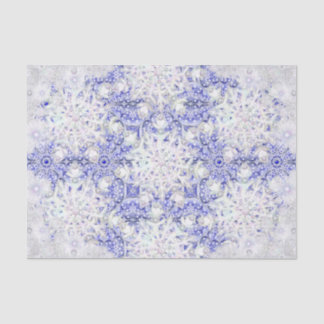 Papel De Seda Ceramic lace blue of Greece & snowflake