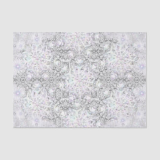 Papel De Seda Ceramic lace grey & snowflake