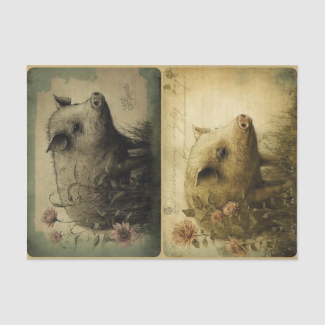 Papel De Seda Cerditos sucios (Anverso)