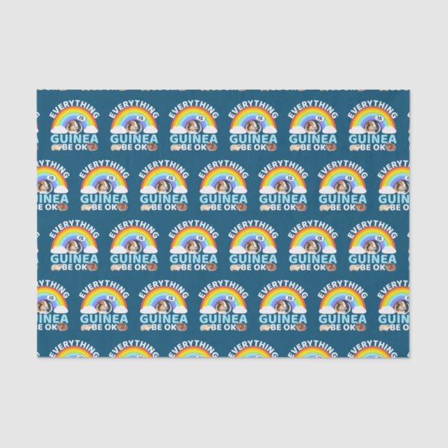 Papel De Seda Cerdo de Guinea - Guinea Esté bien, aliento (Anverso)